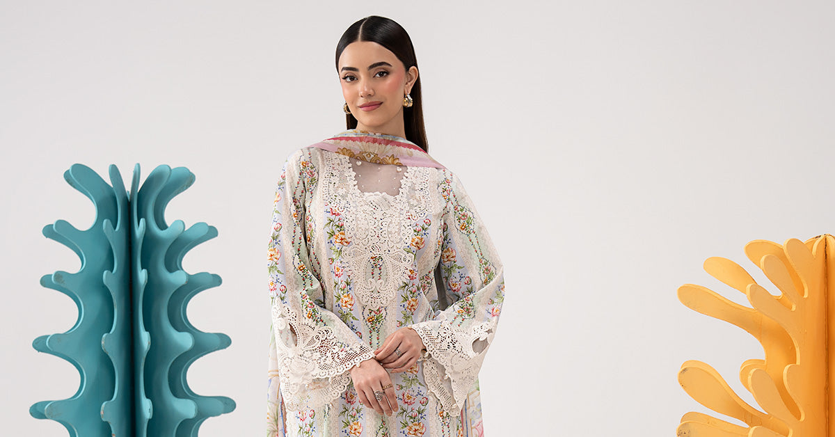 3 Piece Embroidered Lawn Suit