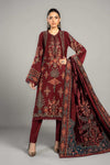 3 Piece Embroidered Twill Linen Suit | DLS-1210