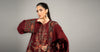 3 Piece Embroidered Twill Linen Suit | DLS-1210
