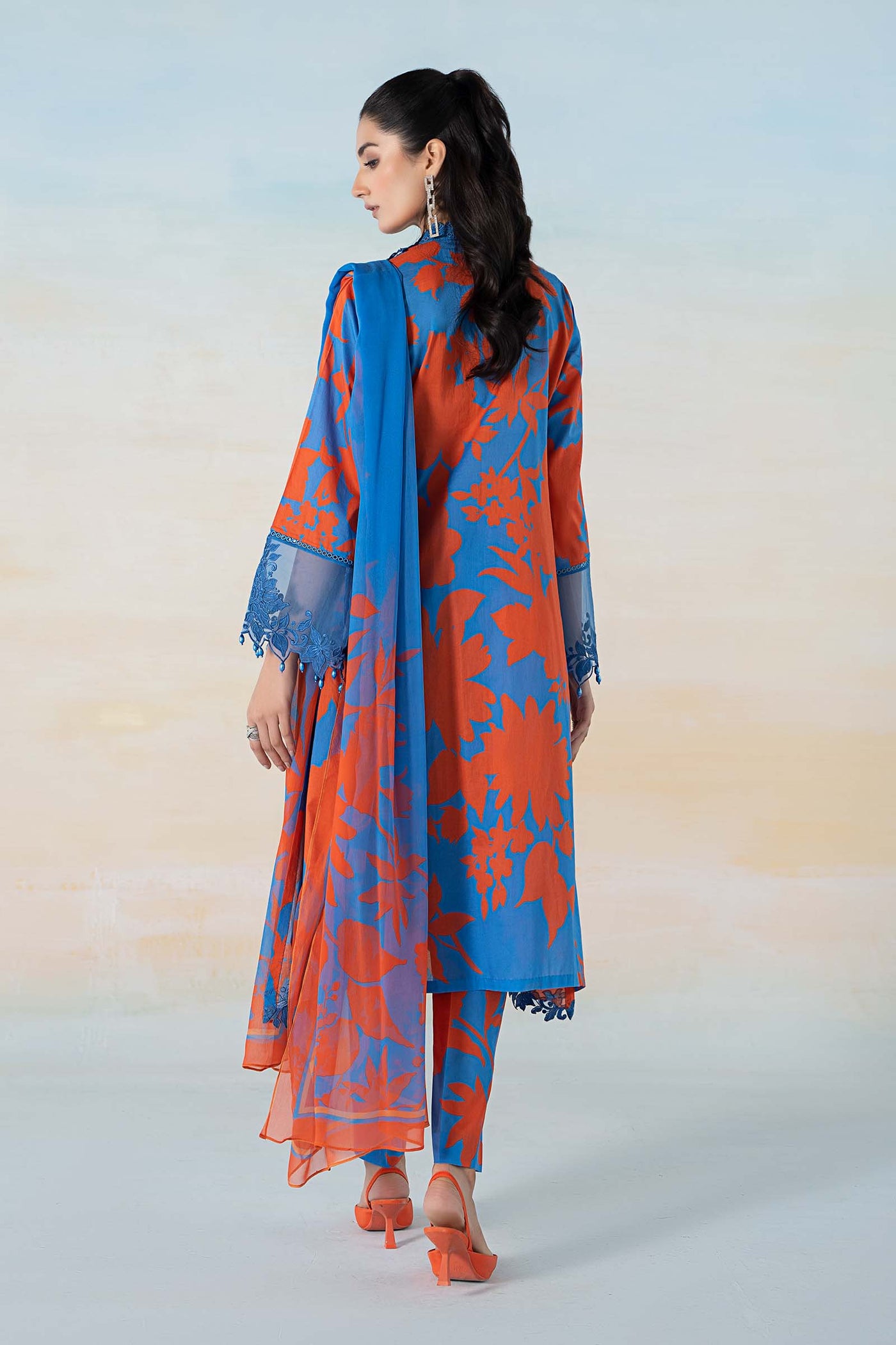 3 PIECE PRINTED LAWN SUIT | MPS-2111-B