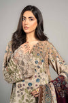 3 Piece Embroidered Linen Suit | DLS-1211