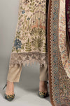 3 Piece Embroidered Linen Suit | DLS-1211