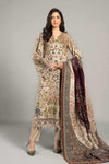 3 Piece Embroidered Linen Suit | DLS-1211