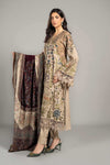 3 Piece Embroidered Linen Suit | DLS-1211