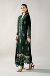 3 Piece Embroidered Velvet Suit | DLS-1212