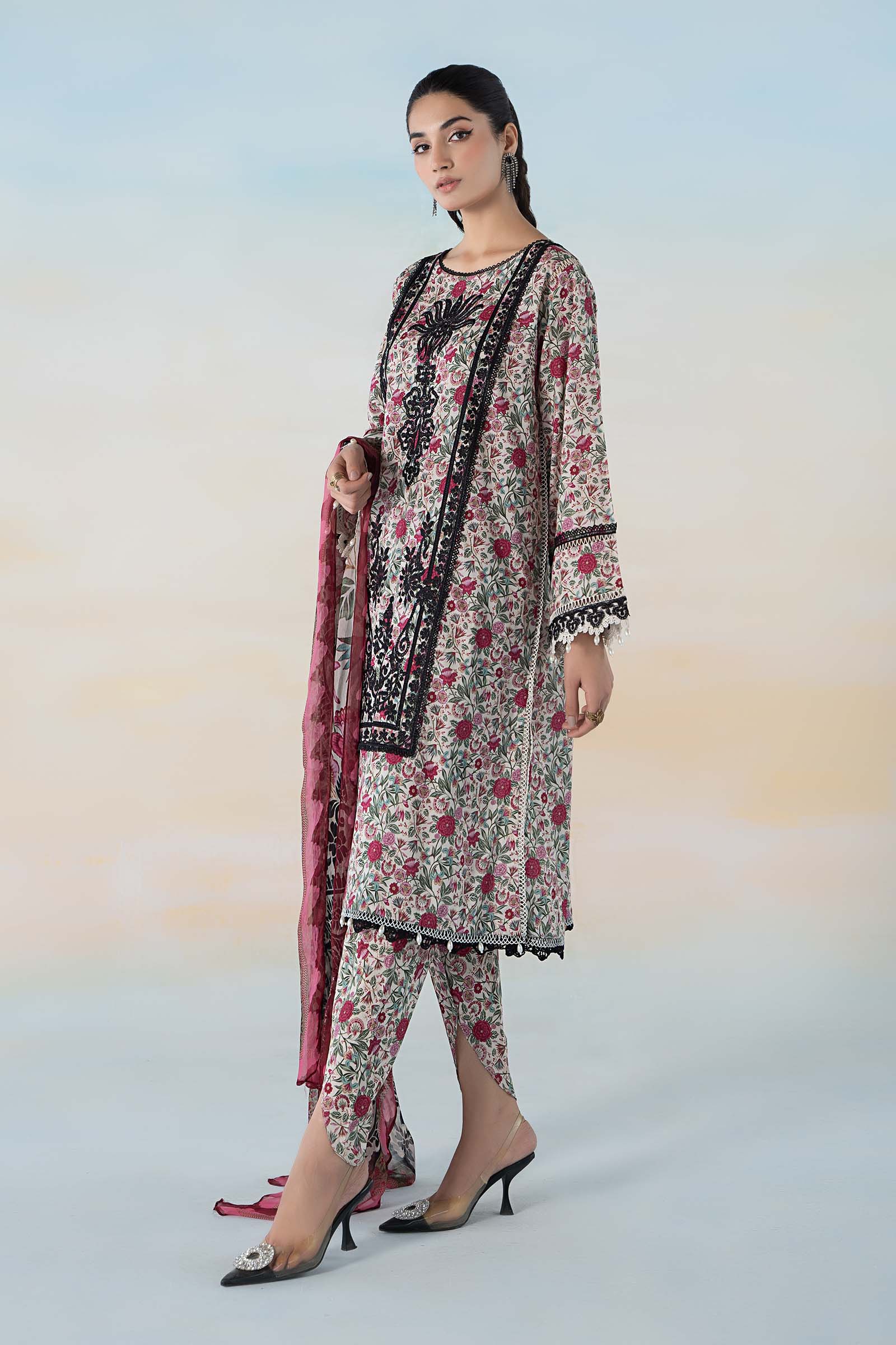 3 PIECE PRINTED LAWN SUIT