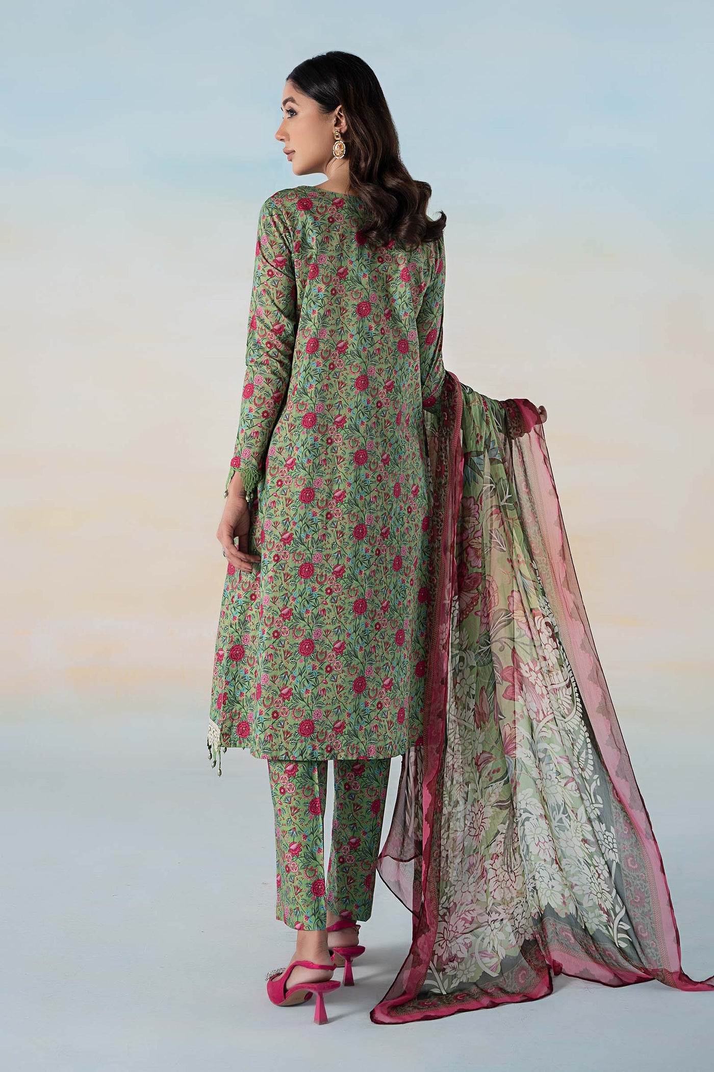 3 PIECE PRINTED LAWN SUIT | MPS-2113-B