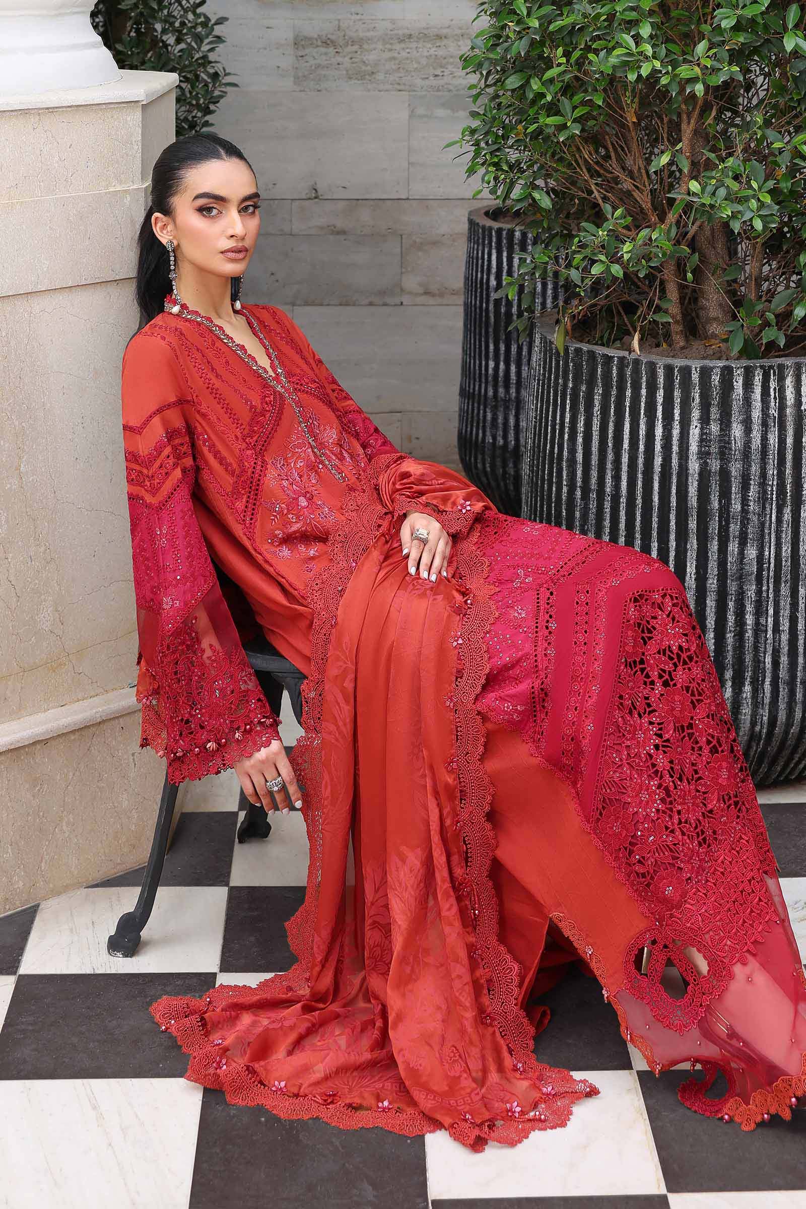 3 Piece Unstitched Embroidered Lawn Suit