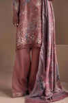 3 Piece Embroidered Twill Linen Suit