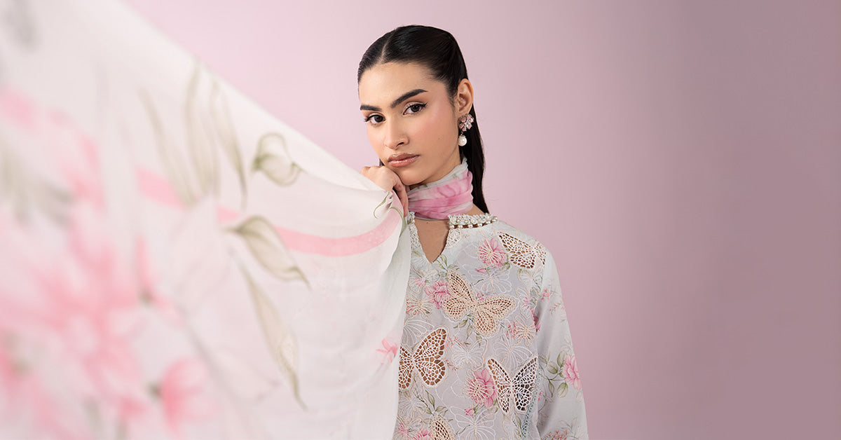 3 Piece Embroidered Lawn Suit
