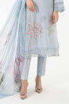 3 Piece Printed Dobby Lawn Suit | MPS-2201-B
