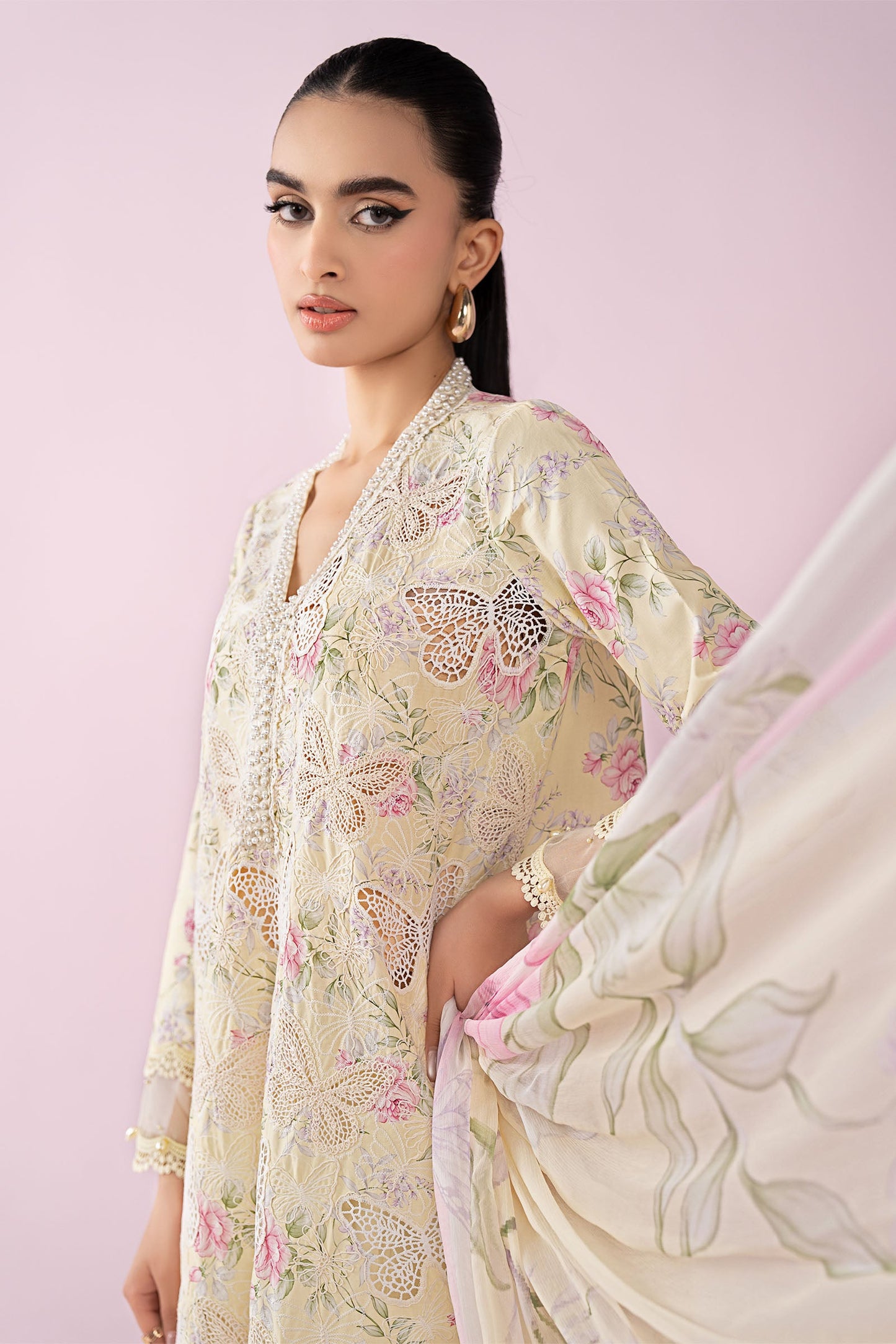 3 Piece Embroidered Lawn Suit