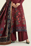 3 Piece Printed Linen Suit | MPS-2401-B