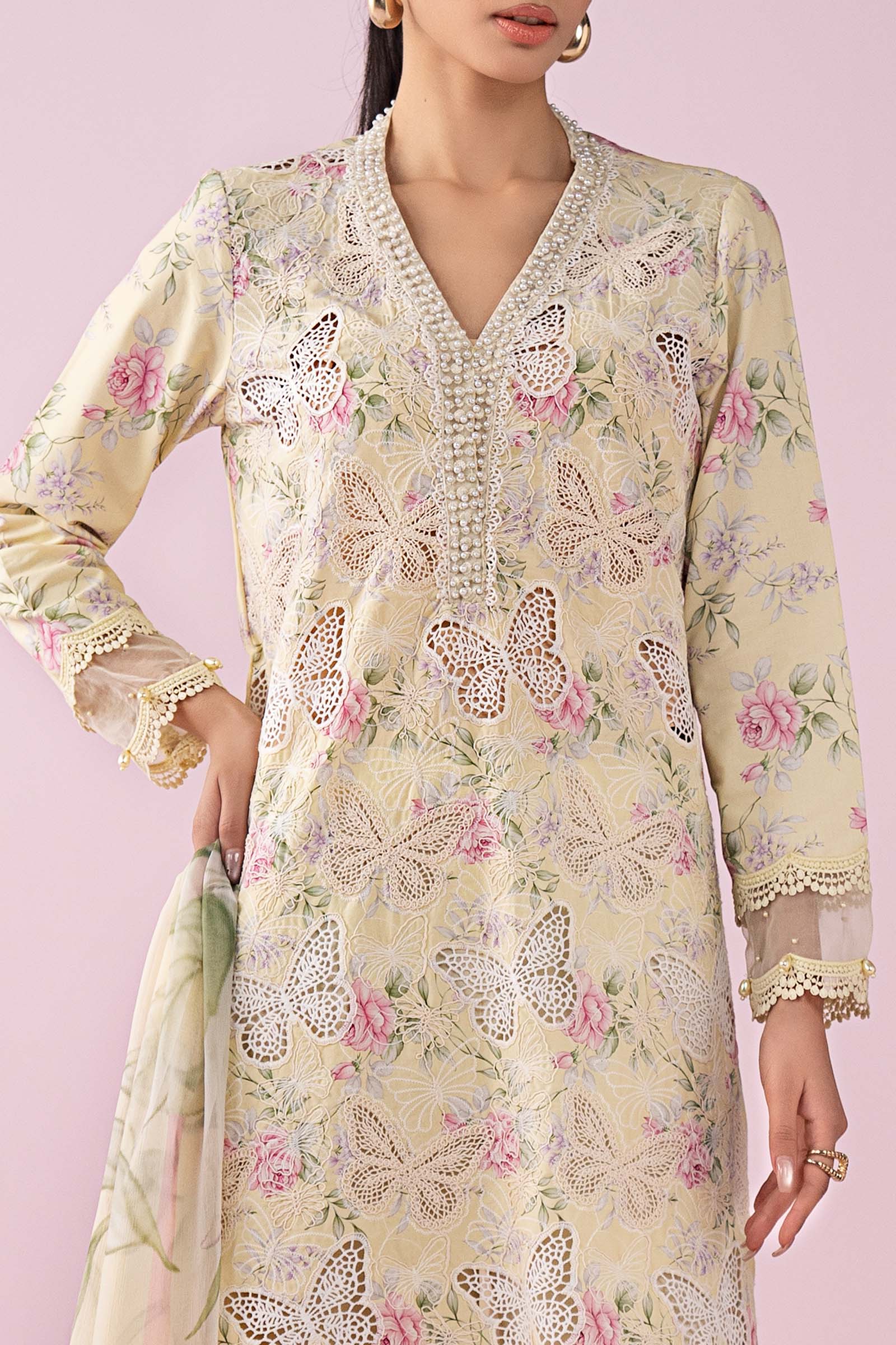 3 Piece Embroidered Lawn Suit