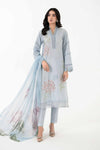 3 Piece Printed Dobby Lawn Suit | MPS-2201-B