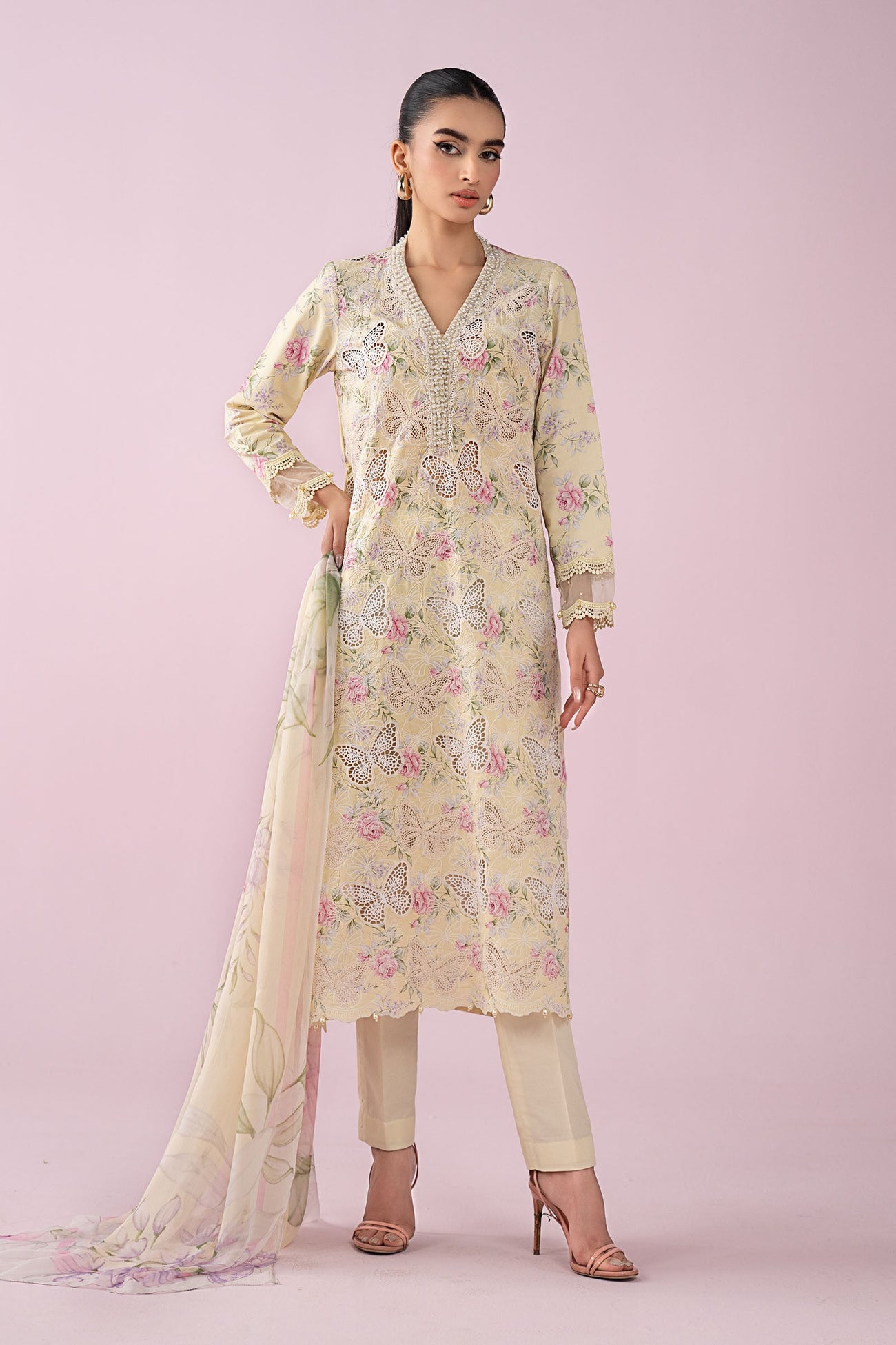 3 Piece Embroidered Lawn Suit