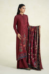 3 Piece Printed Linen Suit | MPS-2401-B