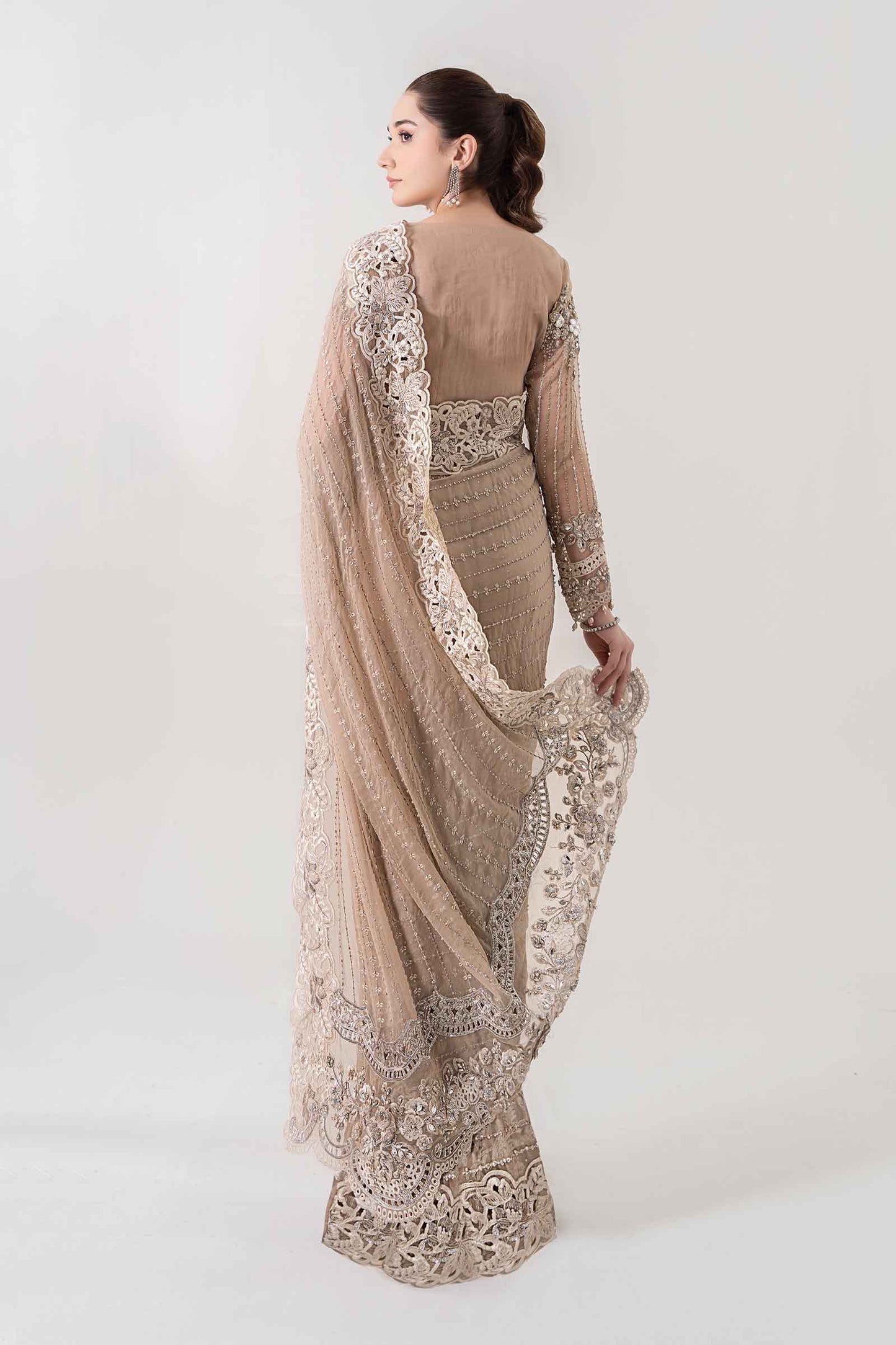 Embroidered Chiffon Saree | BDS-2801