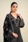3 Piece Embroidered Chiffon Suit | MCS-24-101