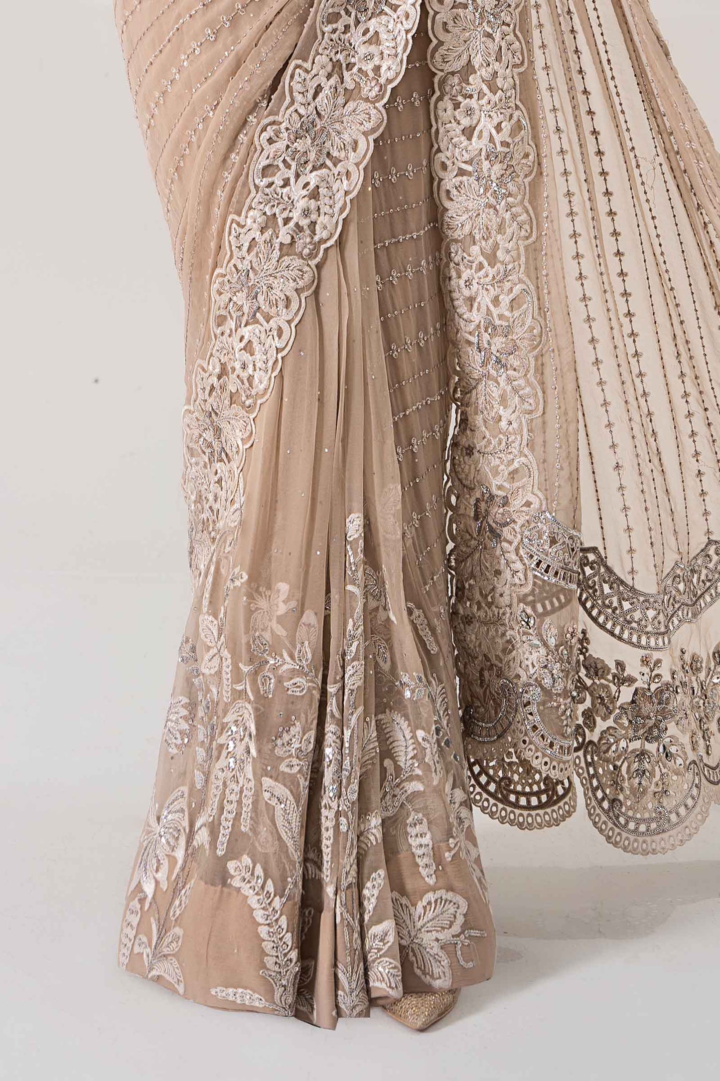 Embroidered Chiffon Saree | BDS-2801