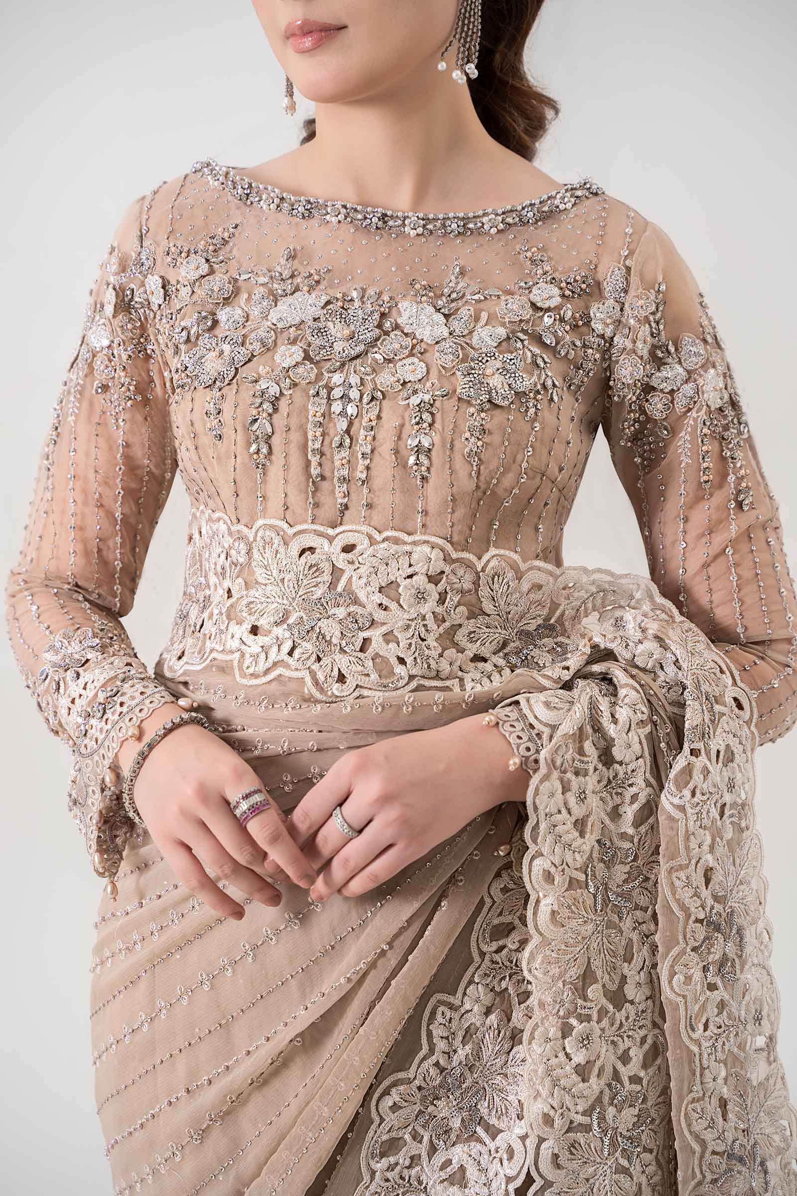 Embroidered Chiffon Saree | BDS-2801