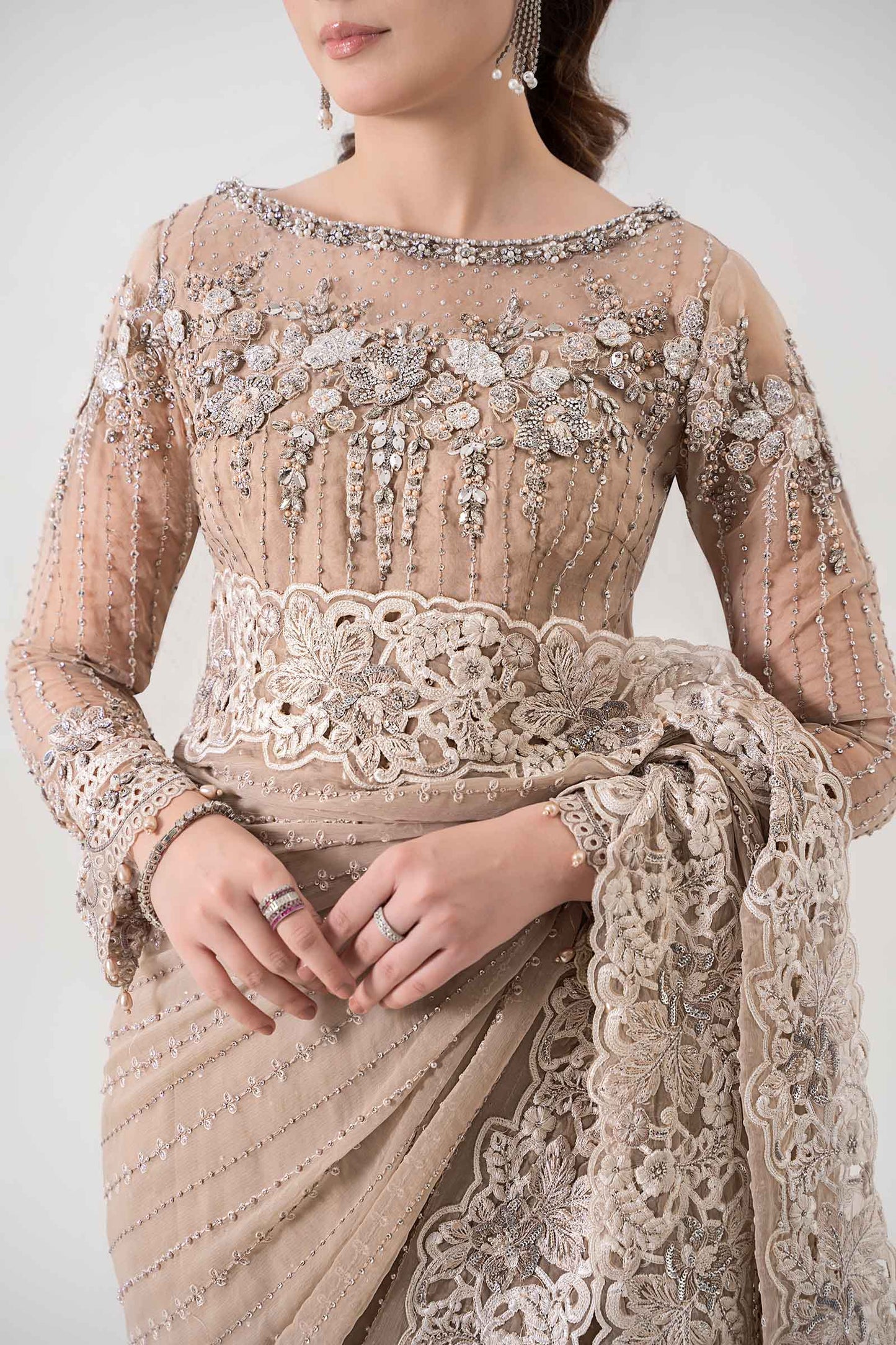 Embroidered Chiffon Saree | BDS-2801