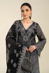 3 Piece Embroidered Chiffon Suit | MCS-24-101