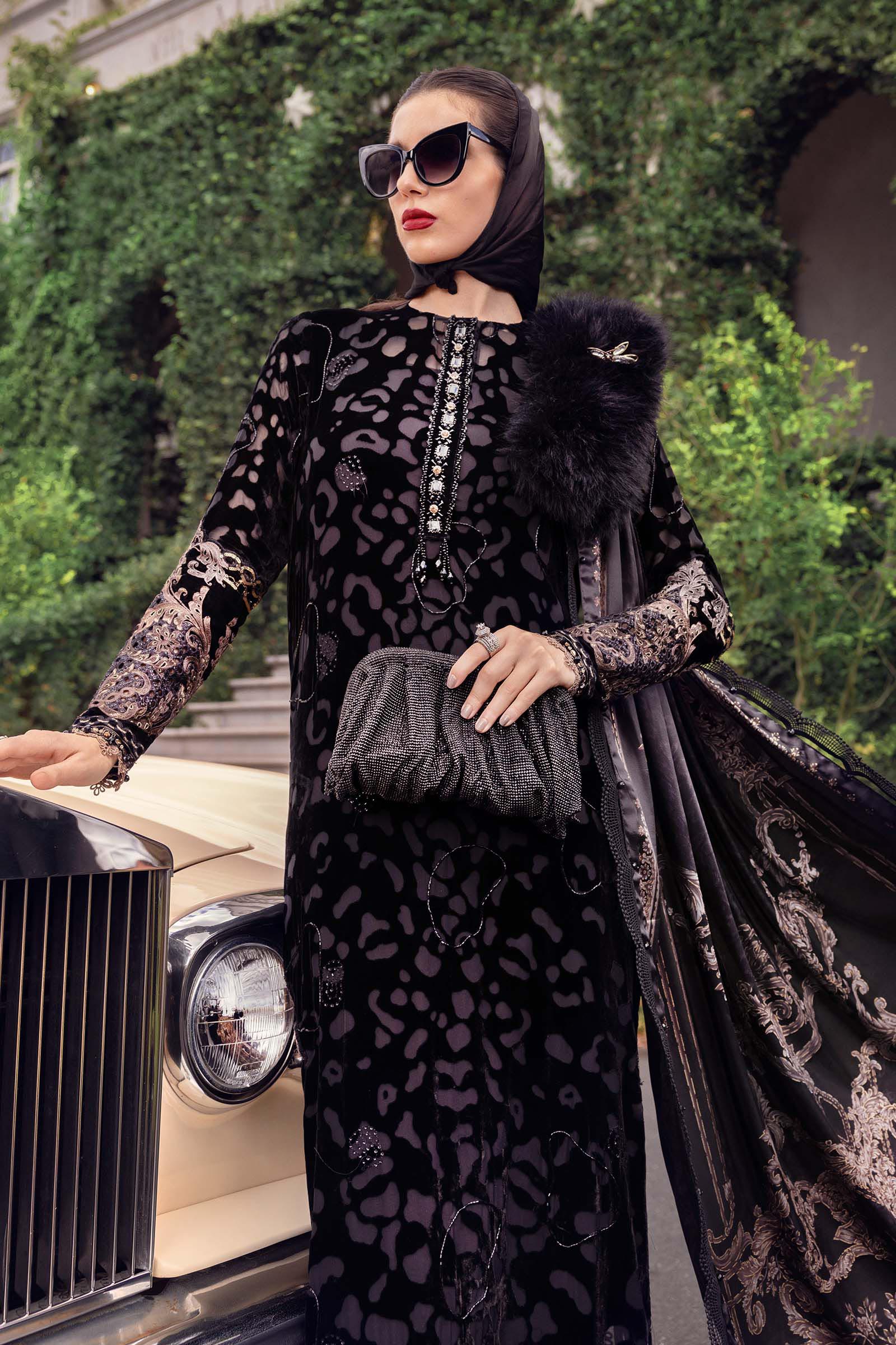 3 Piece Unstitched Embroidered Palachi Suit