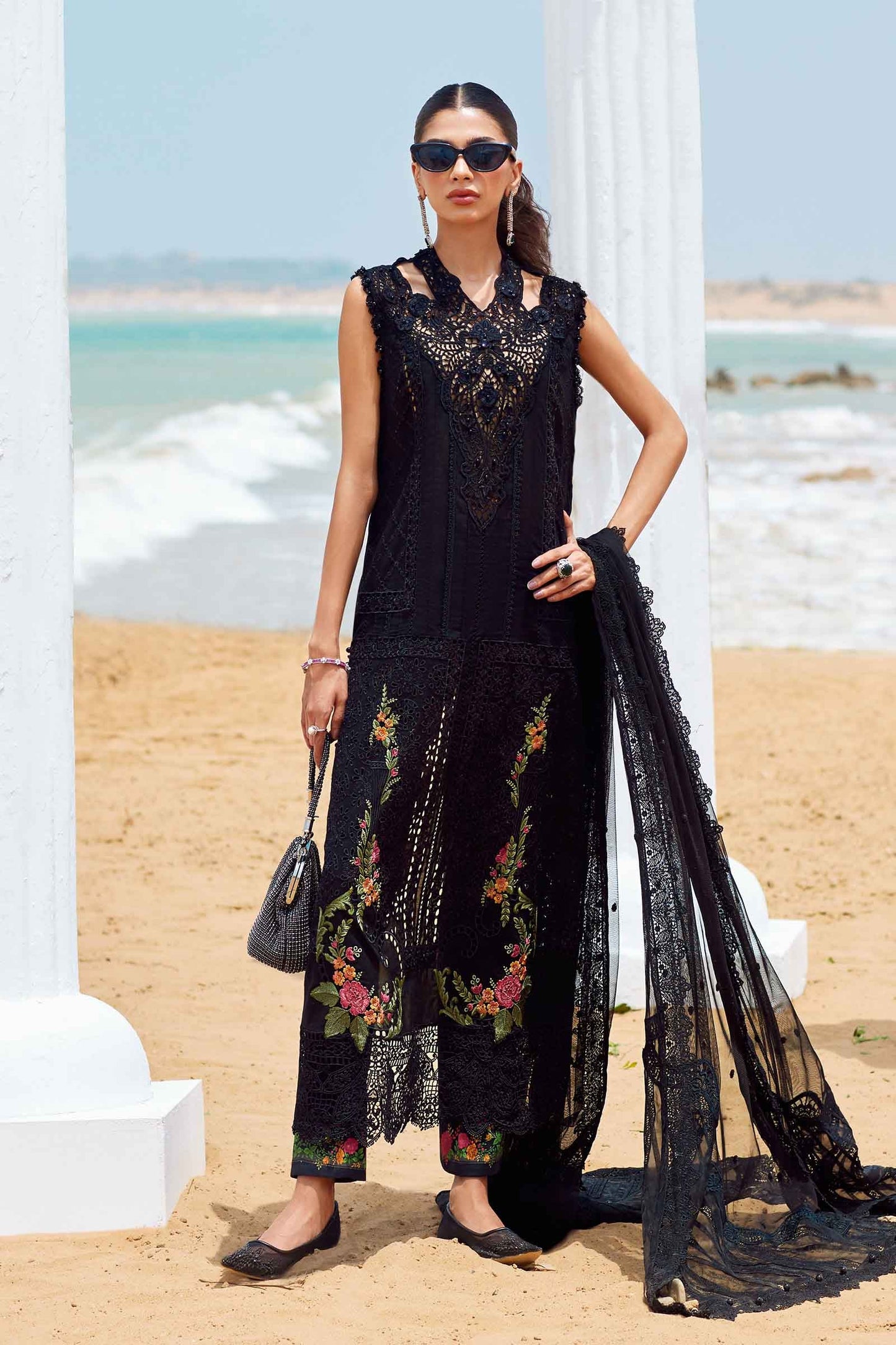 3 Piece Unstitched Embroidered Lawn Suit | EID LAWN-25-01