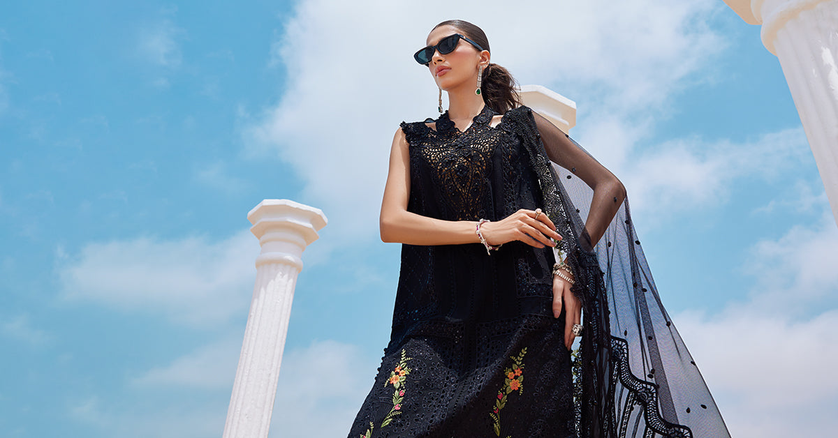 3 Piece Unstitched Embroidered Lawn Suit | EID LAWN-25-01
