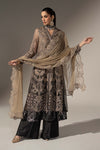 3 Piece Embroidered Chiffon Suit