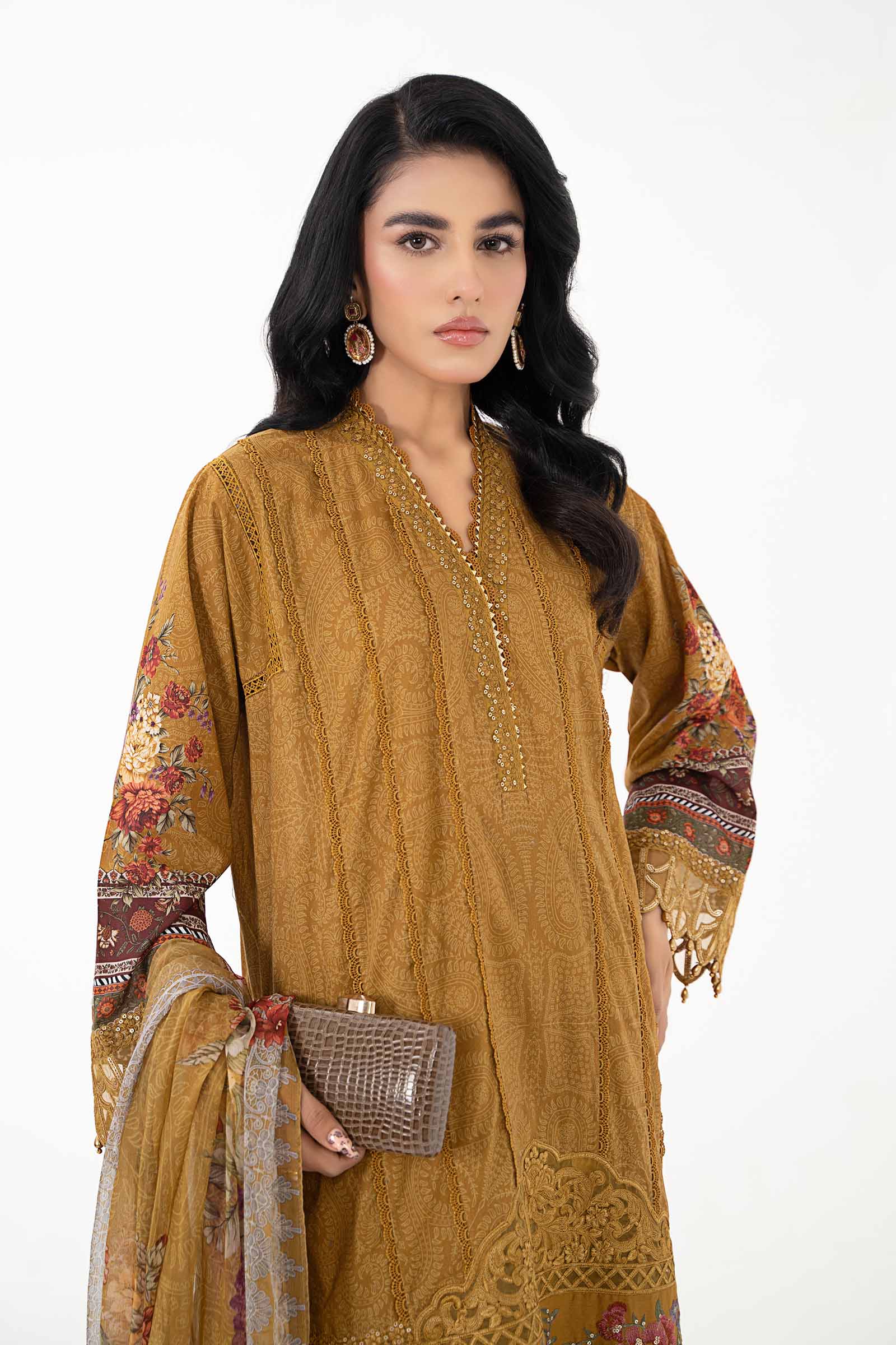 3 Piece Printed Lawn Suit | MPS-2202-A