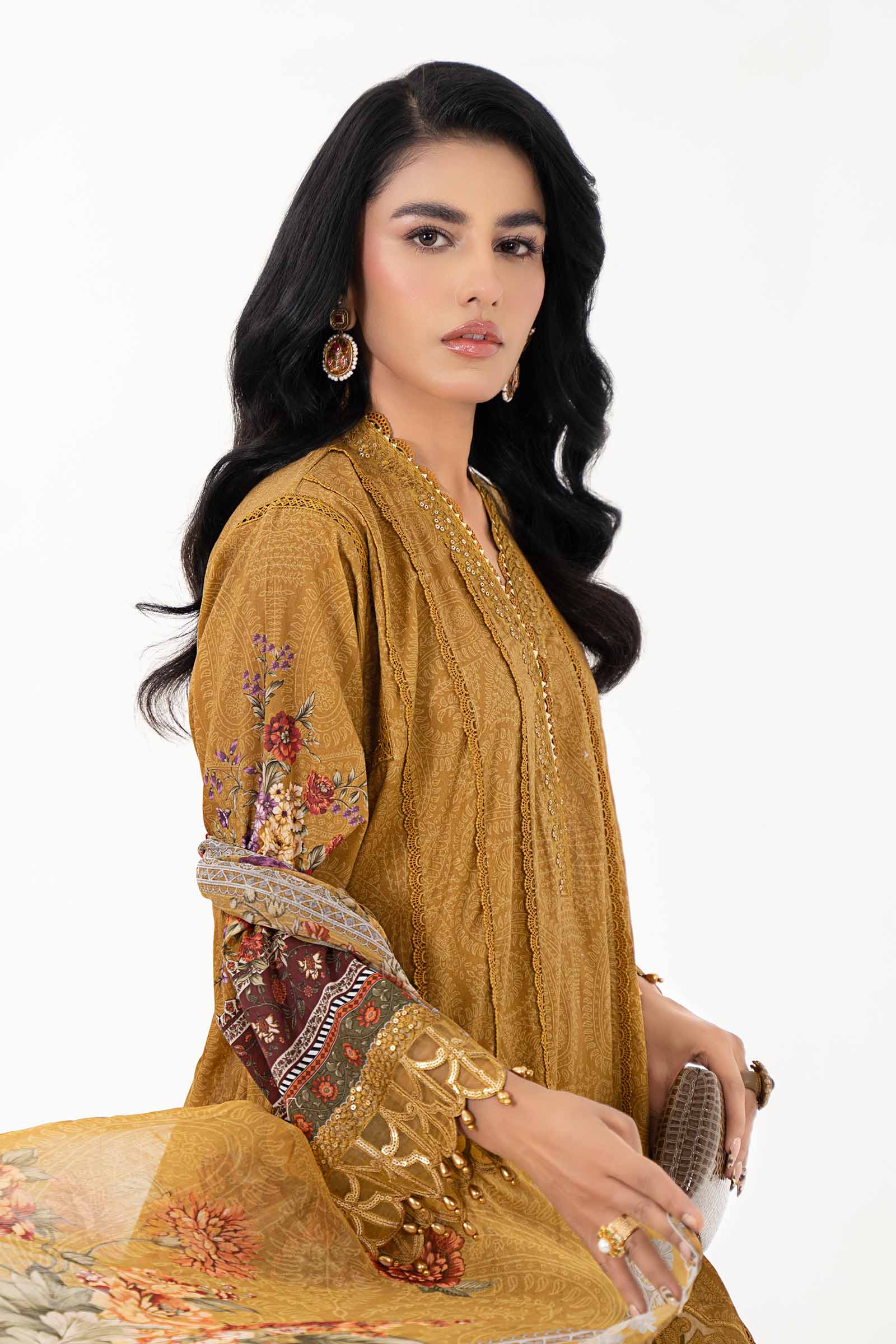 3 Piece Printed Lawn Suit | MPS-2202-A