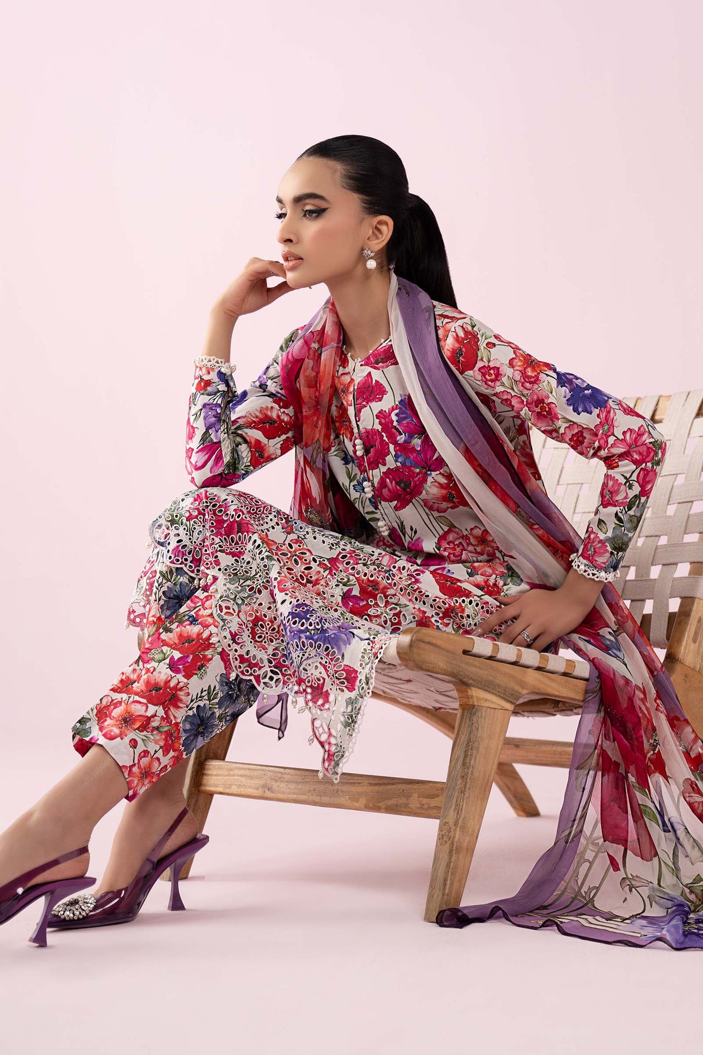 3 Piece Embroidered Lawn Suit