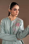 3 Piece Embroidered Twill Linen Suit
