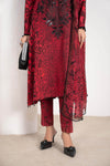 3 Piece Embroidered Linen Suit