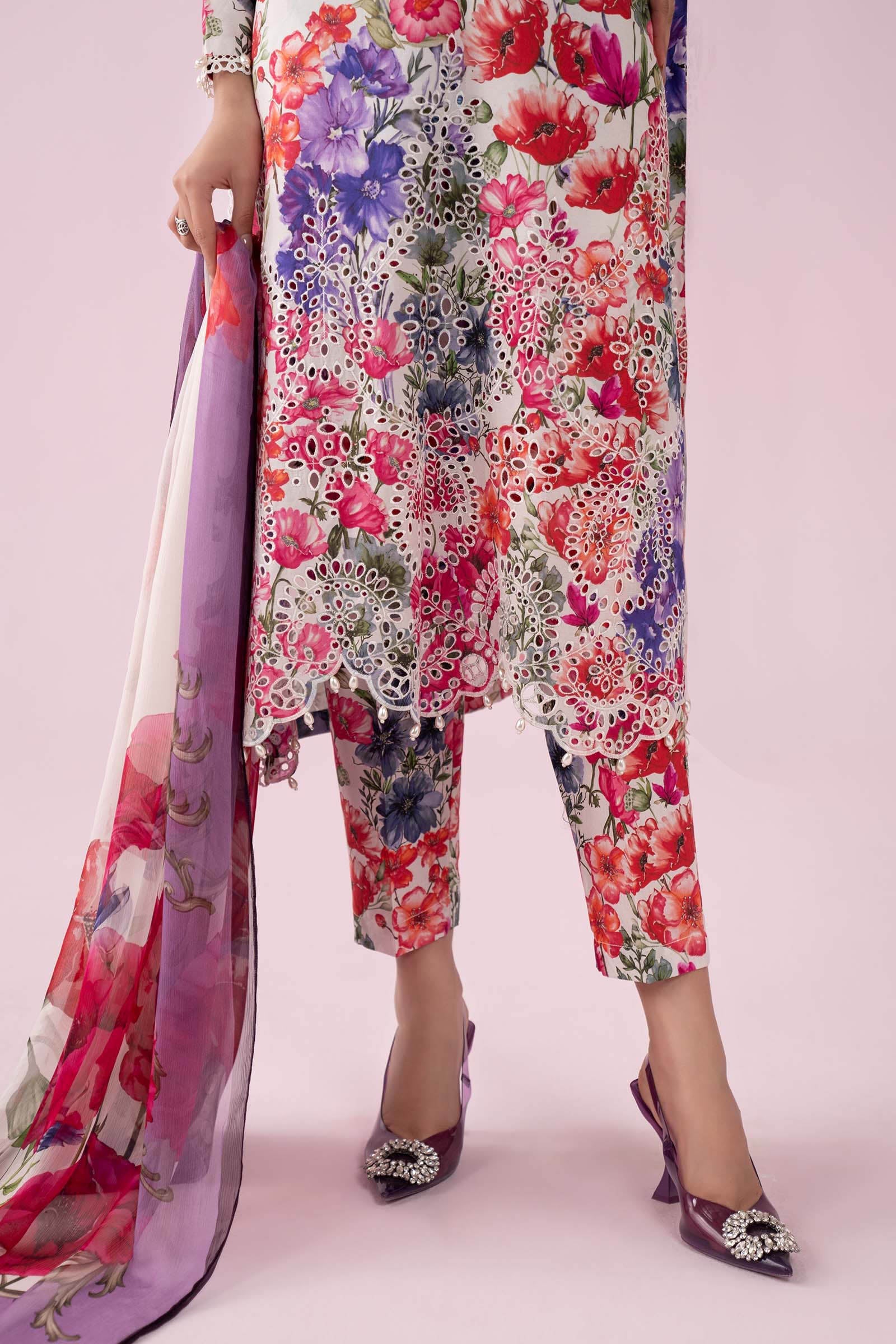 3 Piece Embroidered Lawn Suit