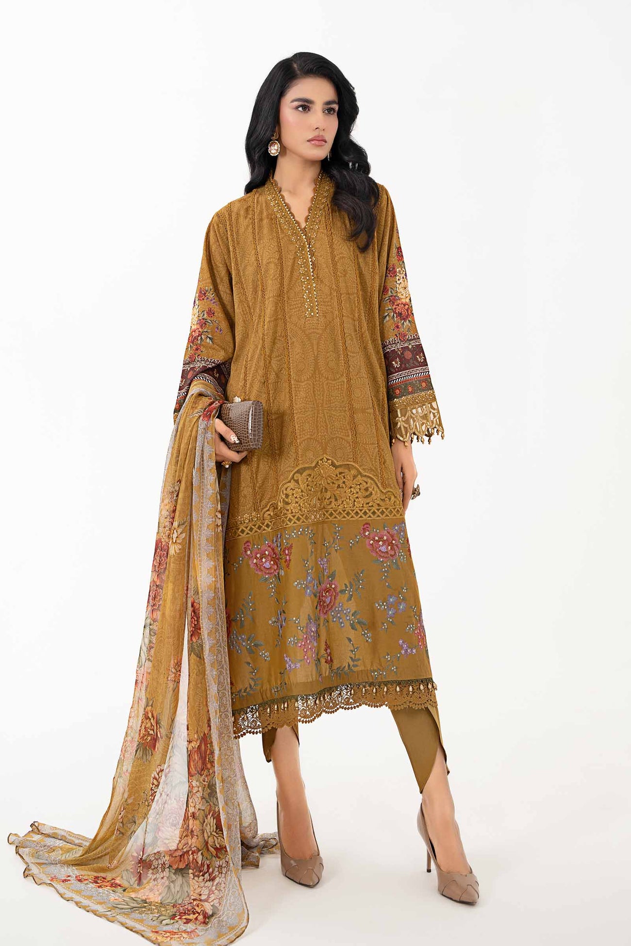 3 Piece Printed Lawn Suit | MPS-2202-A