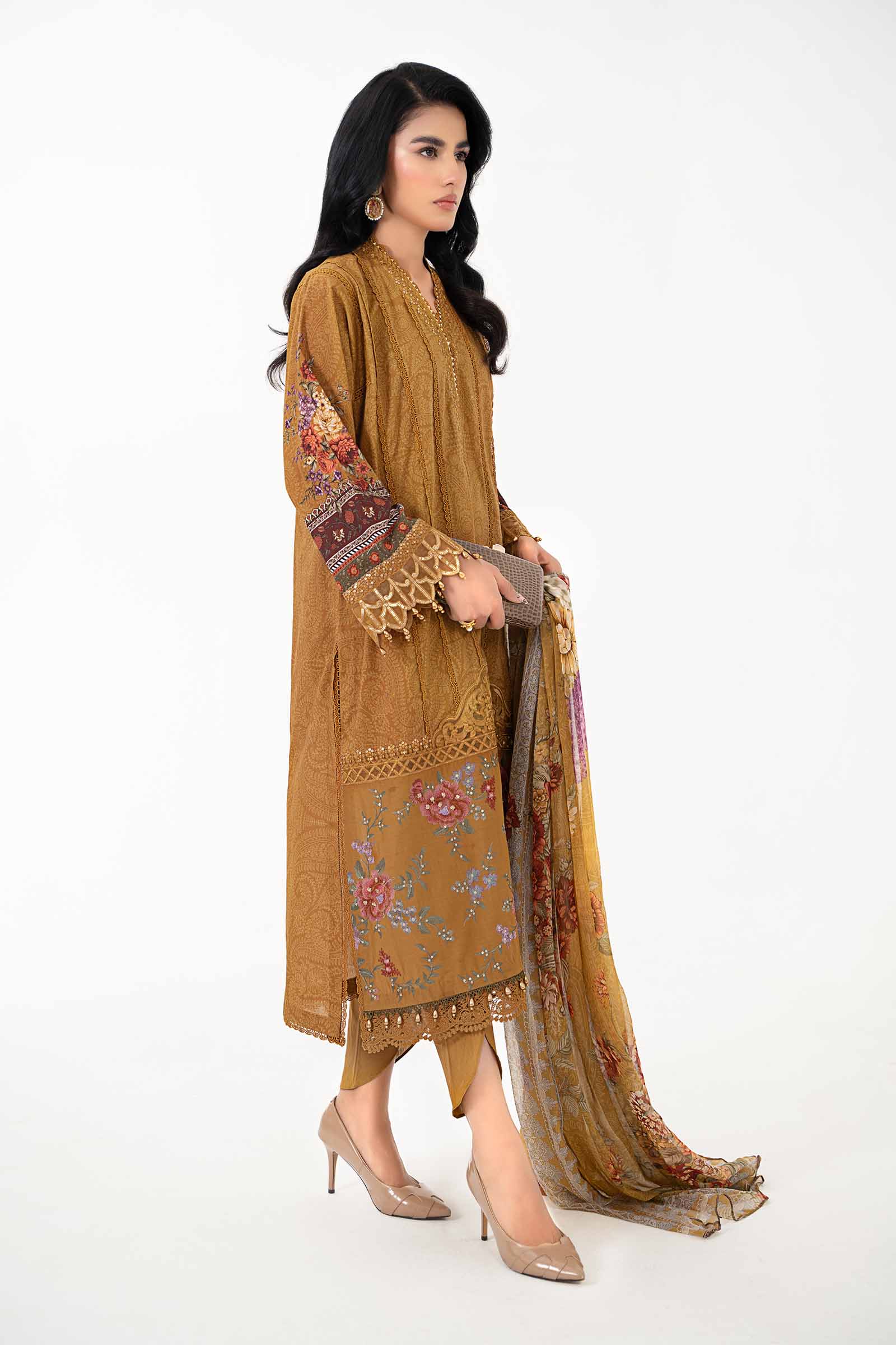 3 Piece Printed Lawn Suit | MPS-2202-A