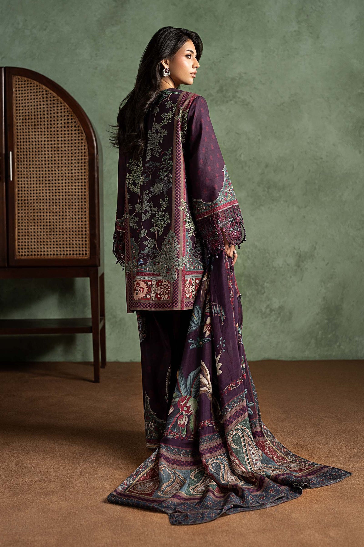 3 Piece Embroidered Cambric Suit