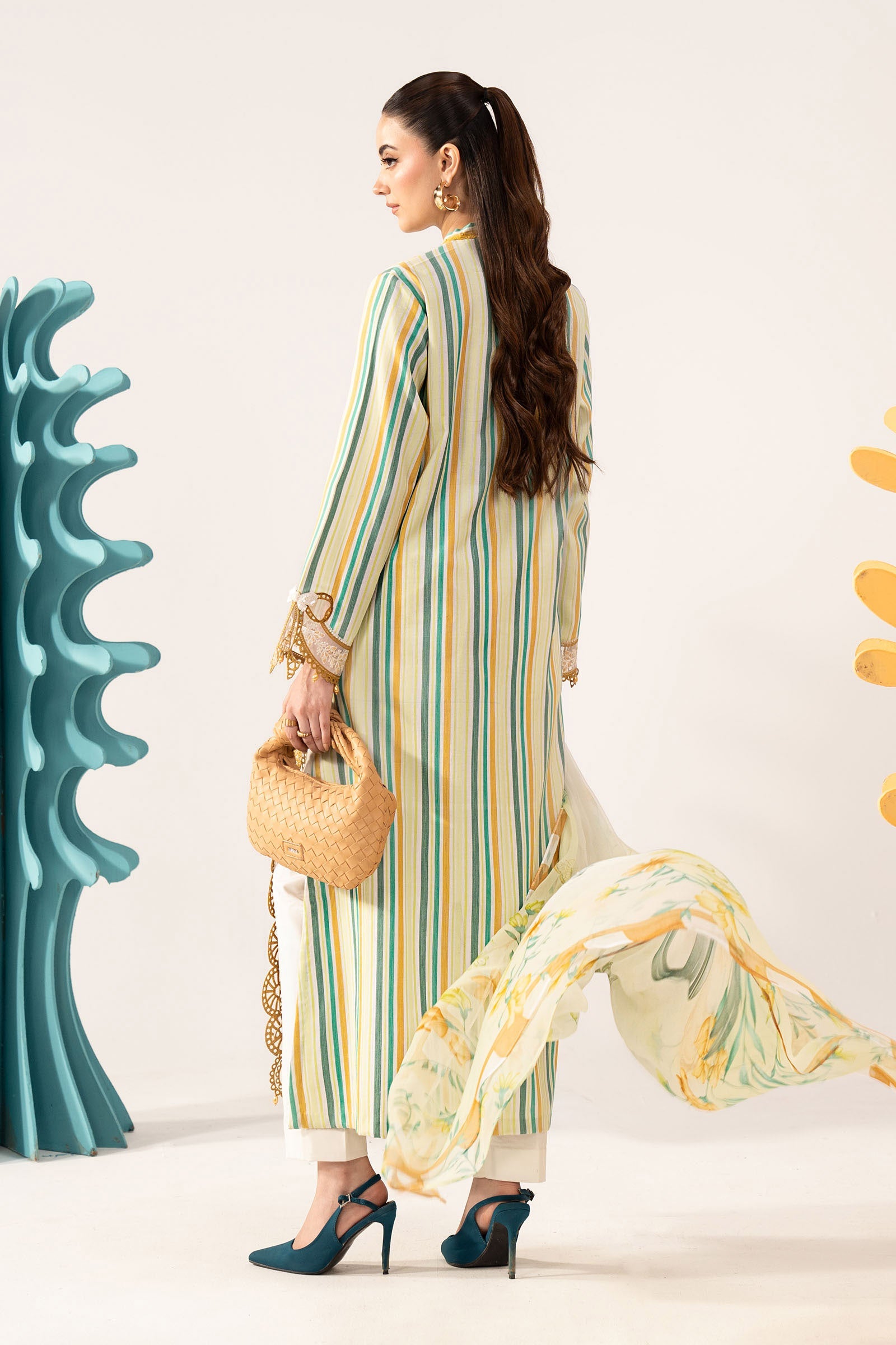 3 Piece Embroidered Jacquard Suit