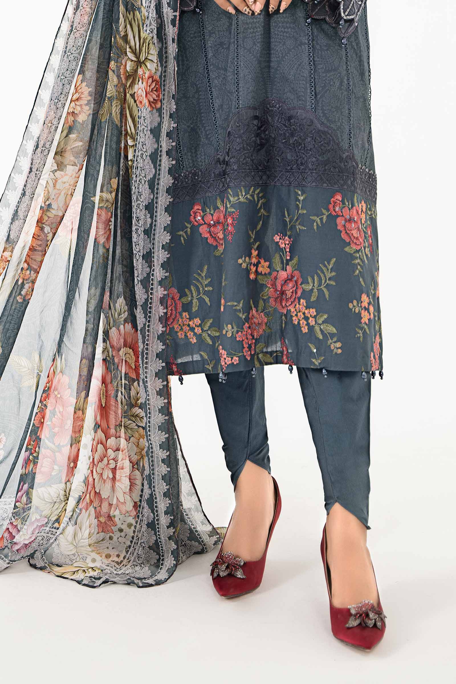3 Piece Printed Lawn Suit | MPS-2202-B