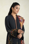 3 Piece Printed Linen Suit | MPS-2402-B