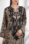 3 Piece Embroidered Linen Suit
