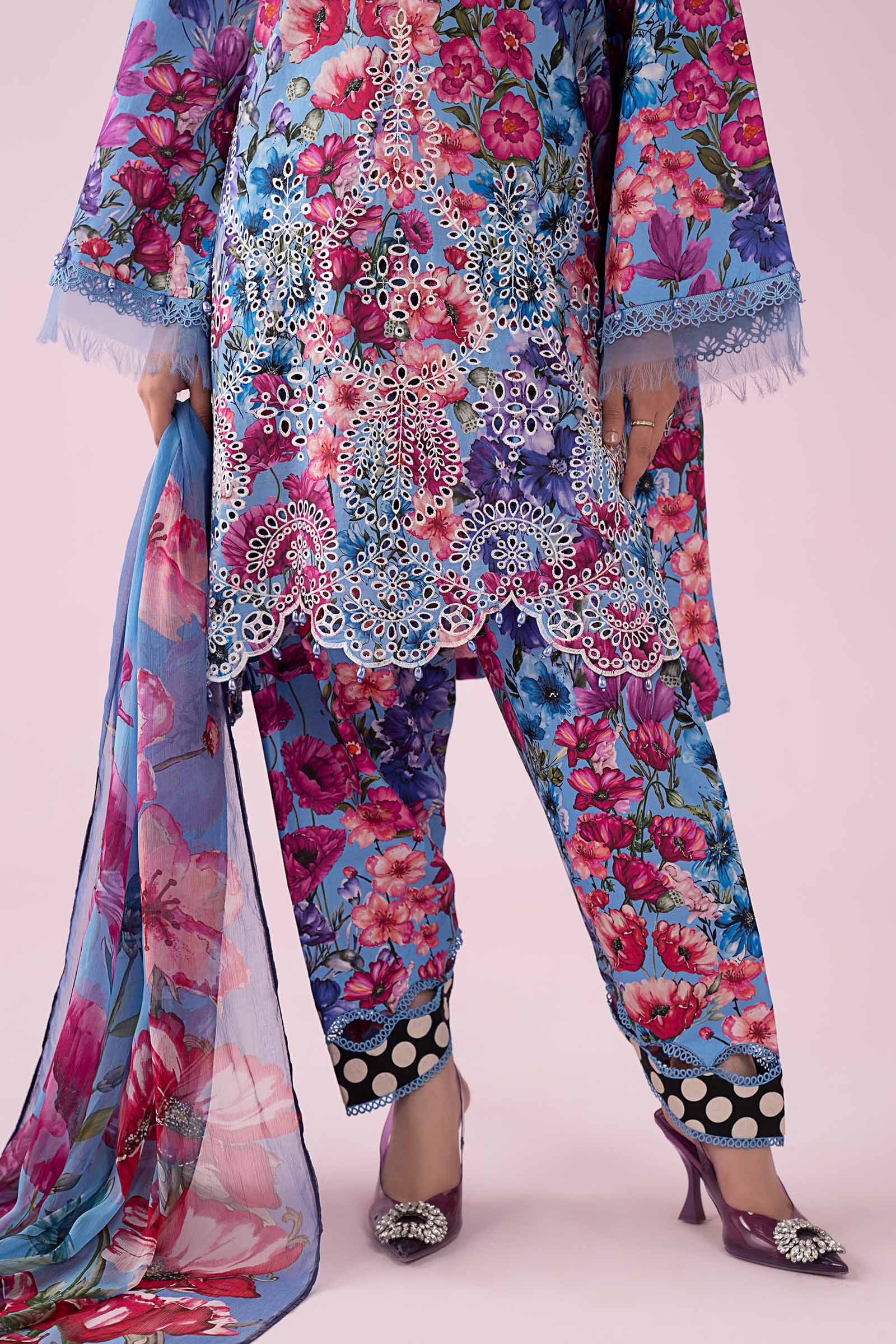 3 Piece Embroidered Lawn Suit