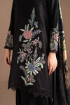 3 Piece Embroidered Twill Linen Suit