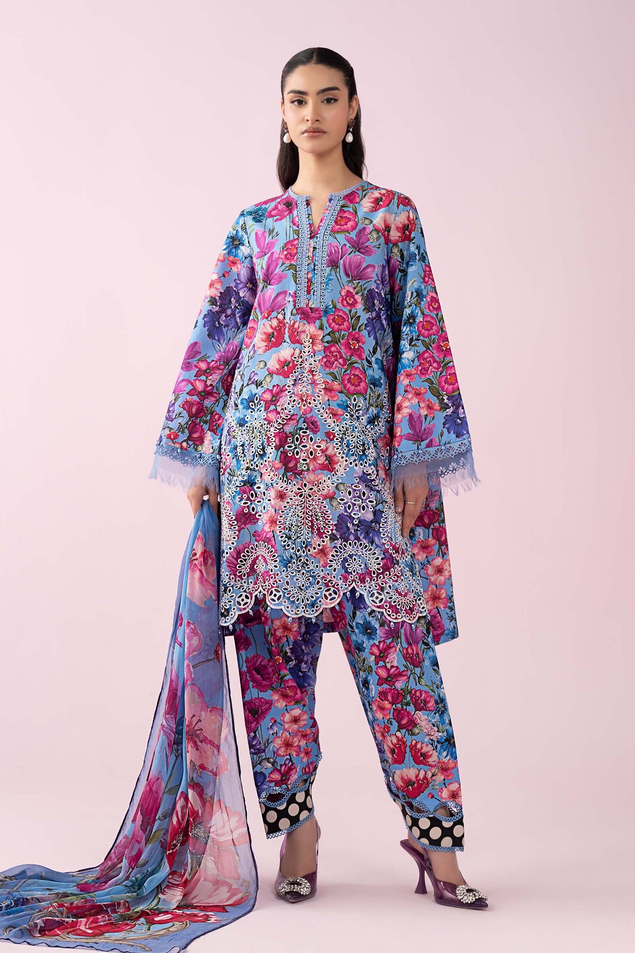 3 Piece Embroidered Lawn Suit