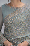 Saree Grey Blue BDS-2602