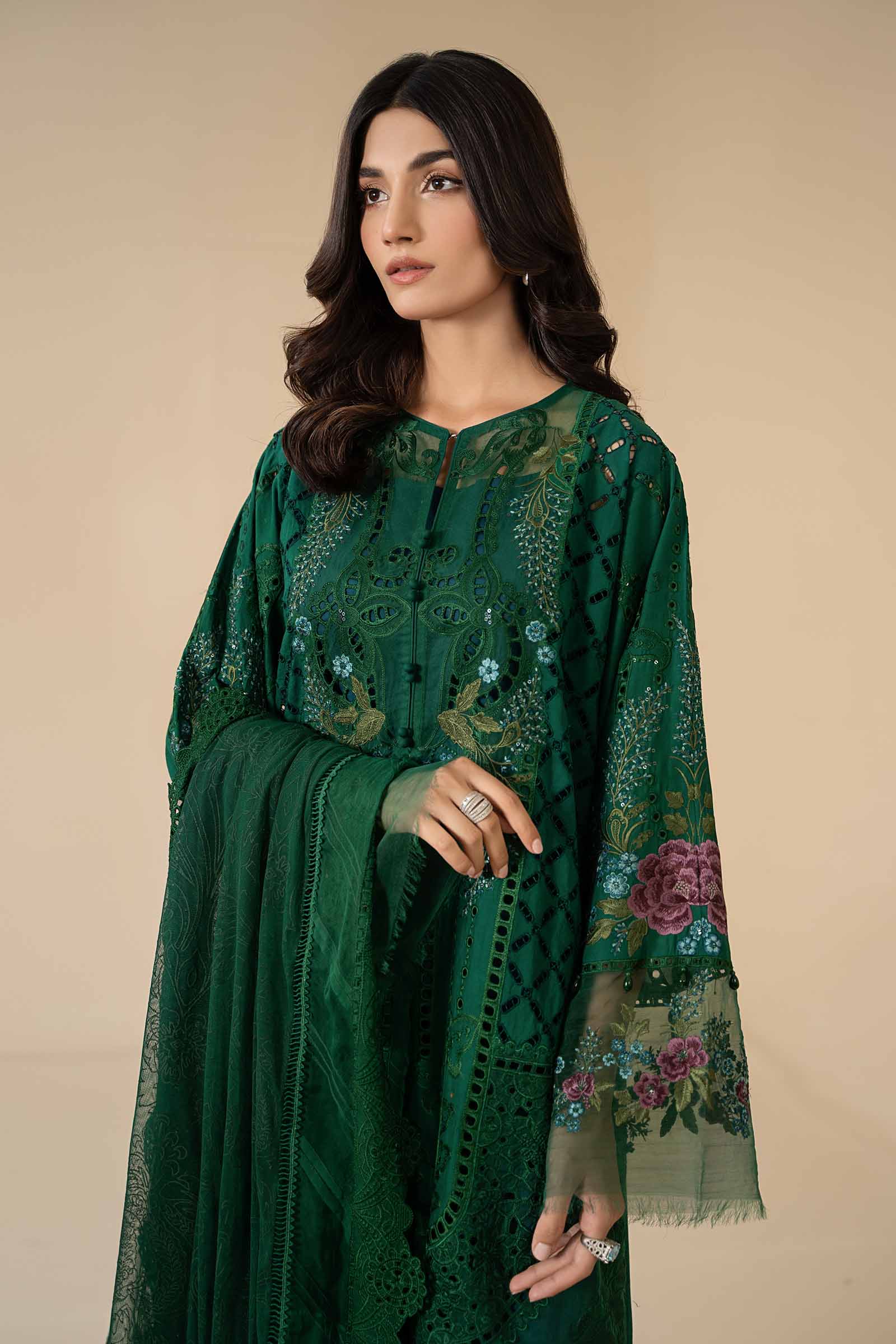 3 Piece Embroidered Lawn Suit | ELS-24-02