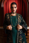 3 Piece Unstitched Embroidered Velvet Suit